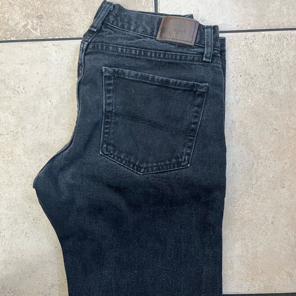 Lee Dungarees Black Straight Leg Jean (32x32)
